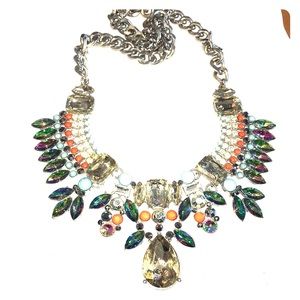 Multi -color Rhinestone luxurious necklace